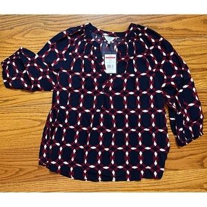 Crown & Ivy 3/4 Sleeve Blouse
